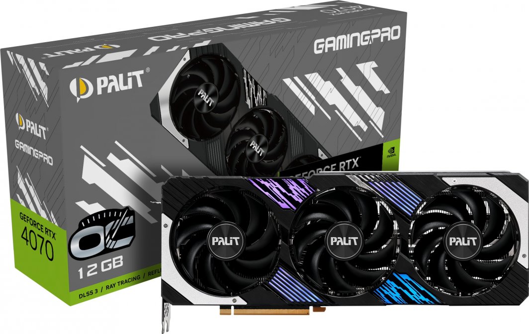 Графичка картичка Palit GeForce RTX 4070 GamingPro OC, 12GB GDDR6X