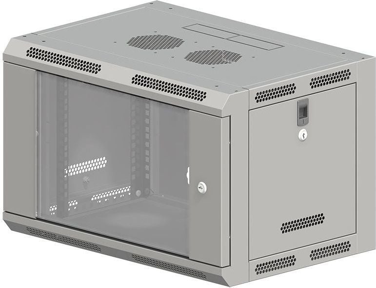 Kabinet muri Q-Lantec SW-6U-600-600-N-DSJ-OP-RP-B-S, 19", 6U, i zi