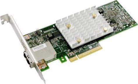 Kartë kontrolluese Adaptec HBA 1100-8, PCIe 3.0 x8, 2x SFF-8644, e zezë