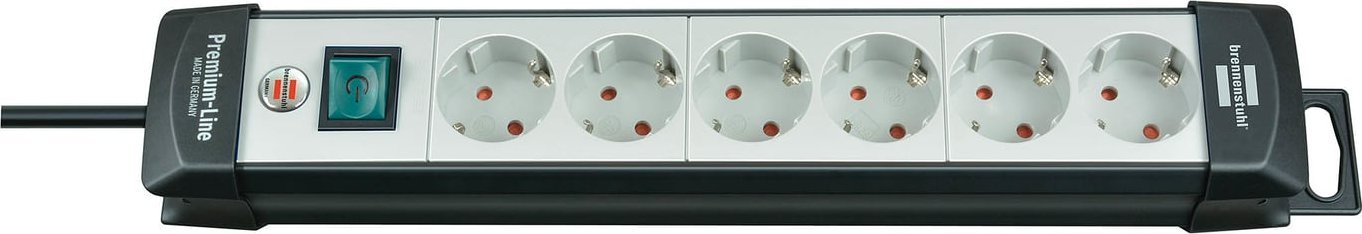 Zgjatues elektrik Brennenstuhl 1951560100, 6 prize, 3 m, i zi gri