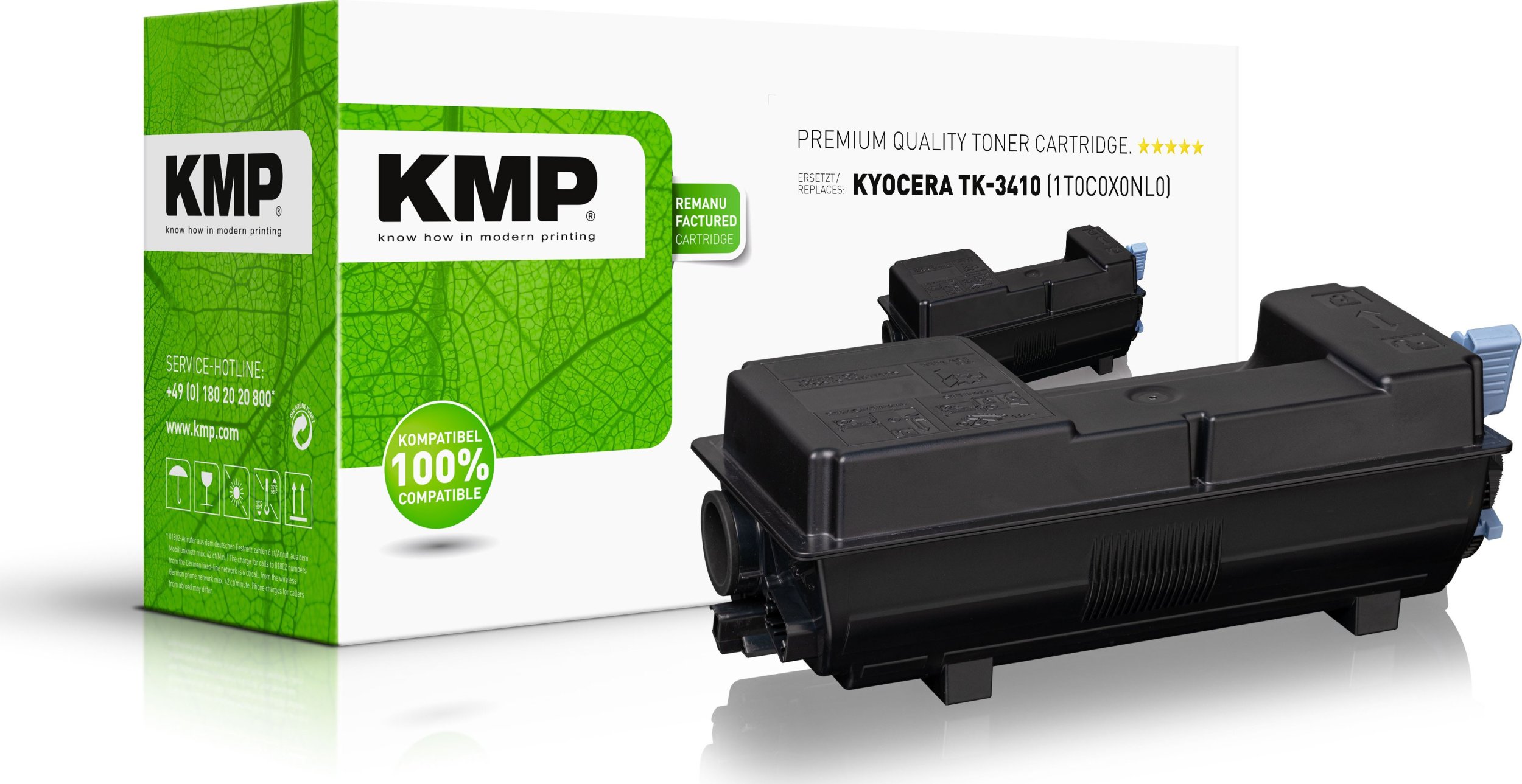 Toneri KMP Kyocera TK3410, 15500 faqe, i zi