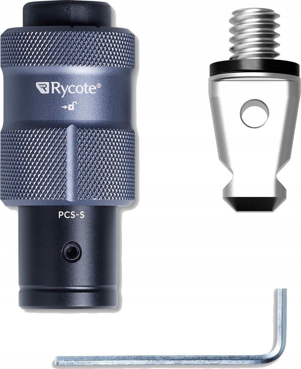 Adapter audio Rycote PCS Spigot, shpejtlëshues, fije 3/8"