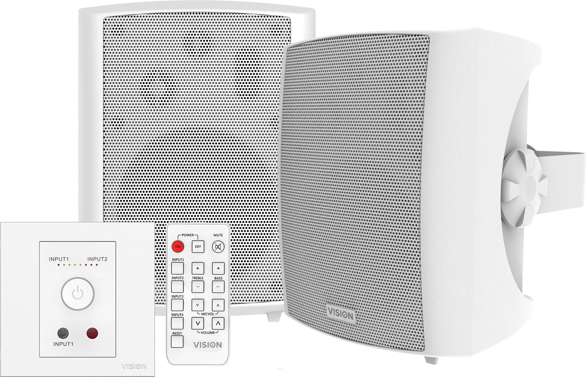 Altoparlantë murale Vision TC3 AMP SP 1800, 3 drejtimesh, 50W, të bardhë