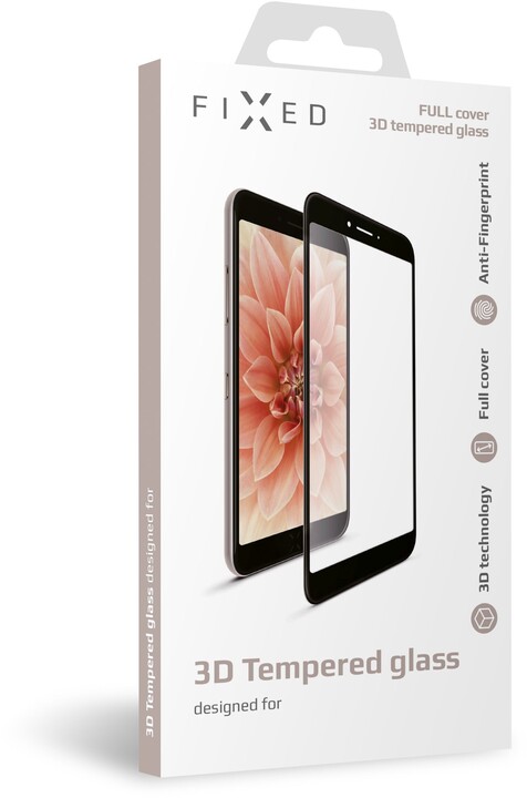 Xham mbrojtës FIXED Protector 3D  për Apple iPhone XR / 11, me shkëlqim të plotë të ekranit, i zi