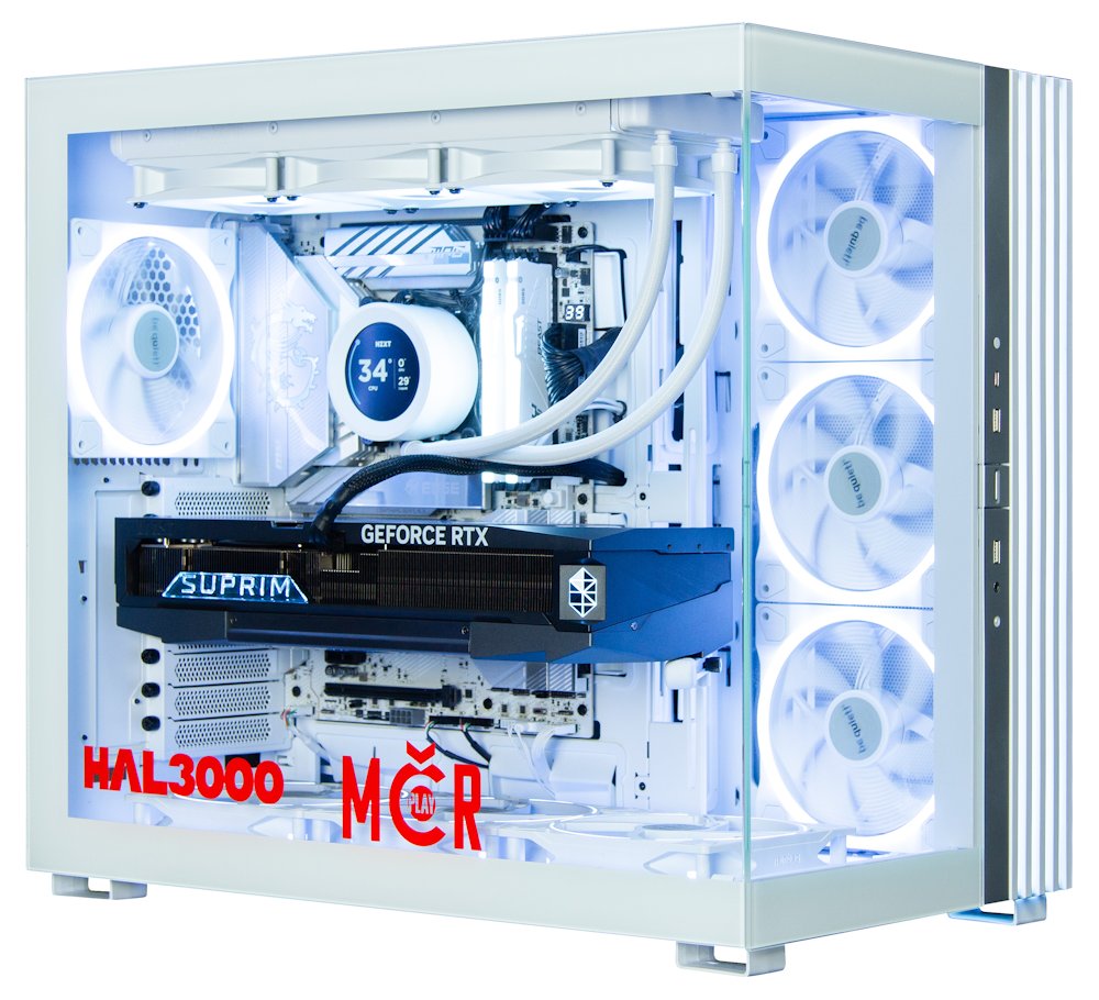 Kompjuter HAL3000 MČR 2025, Intel Core Ultra 9 285K, 64GB DDR5, RTX 5090, 4TB SSD, Windows 11 Home, i bardhë