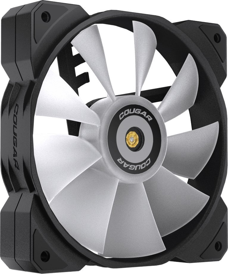 Кулер вентилатори Cougar MHP 120 ARGB, 120 mm, сет 3 парчиња, црни