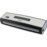 Aparat vakum Heinner HAV-130BKSS, mbyllje hermetike, trup inoksi, gri e zezë