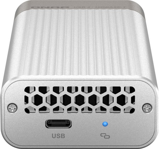 Мрежен адаптер QNAP QNA-UC5G1T, USB 4 Type C во 10GBASE T, 10000 Mbit/s, сив