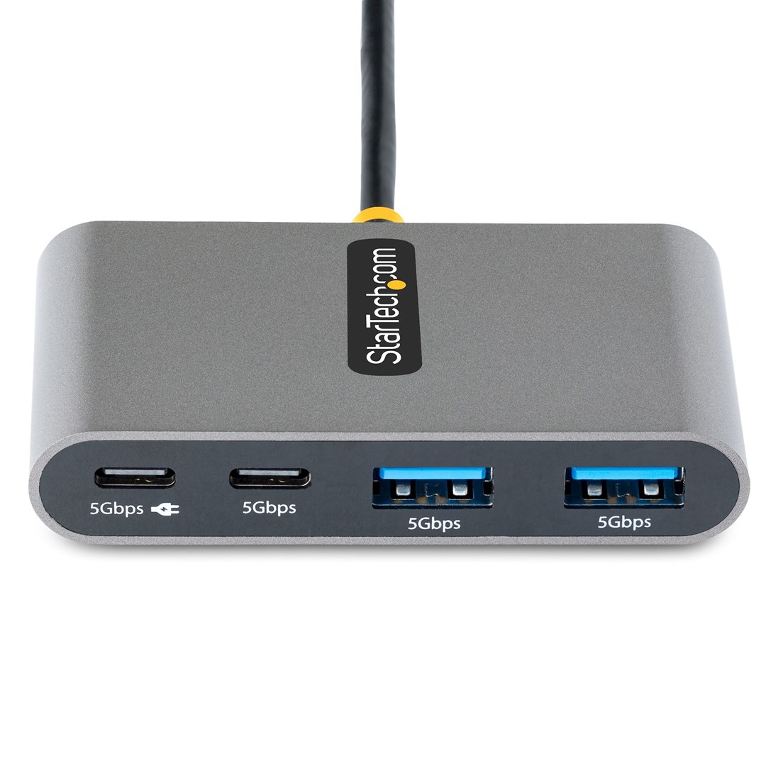 Qendër USB StarTech.com USB 3.2 Gen 1, USB-C, 4 porte, e hirtë hapësinore