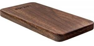 Powerbank InLine Woodplate, 5000mAh, dalje 2.1A, kafe