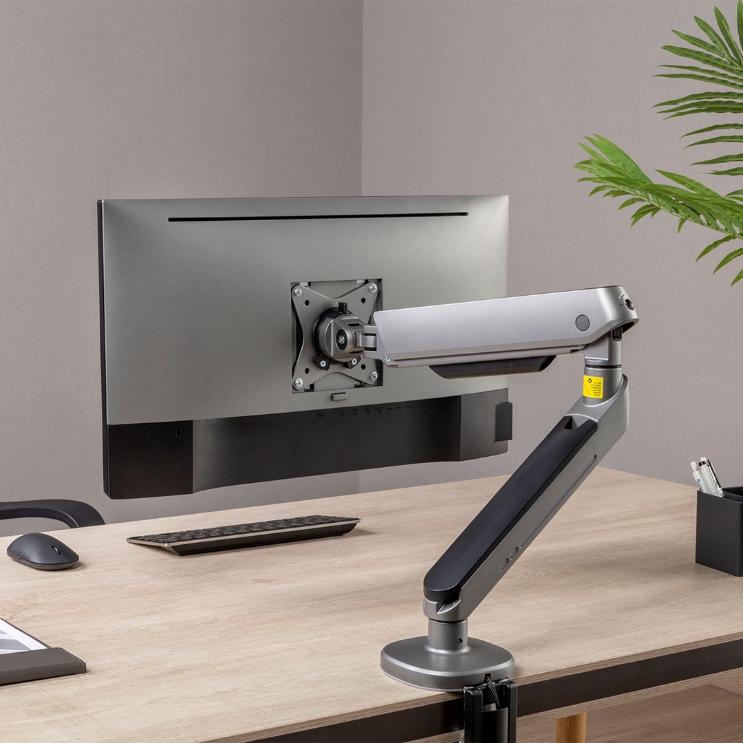 Mbajtëse tavoline për monitor Maclean, 17-32", e zezë