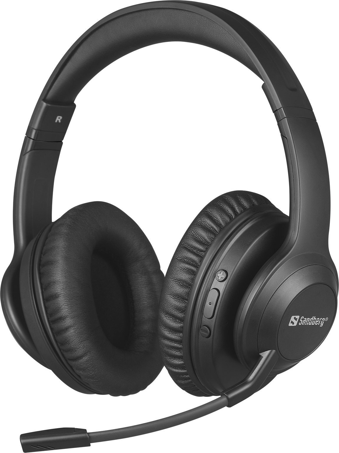 Kufje pa tela Sandberg Wireless Headset ANC+ENC Pro, Bluetooth, ANC dhe ENC, të zeza