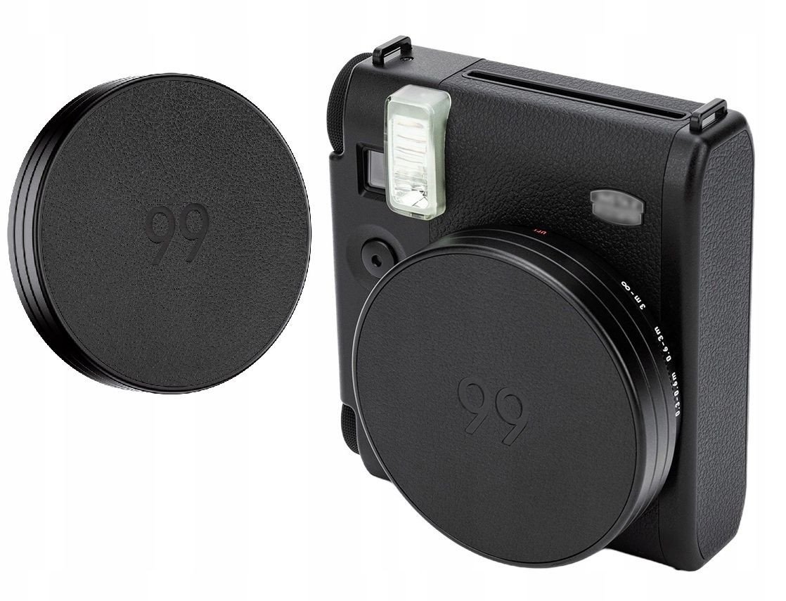 Kapak lente për kamera FUJIFILM Instax Mini 99, aliazh alumini, lëkurë PU, i zi