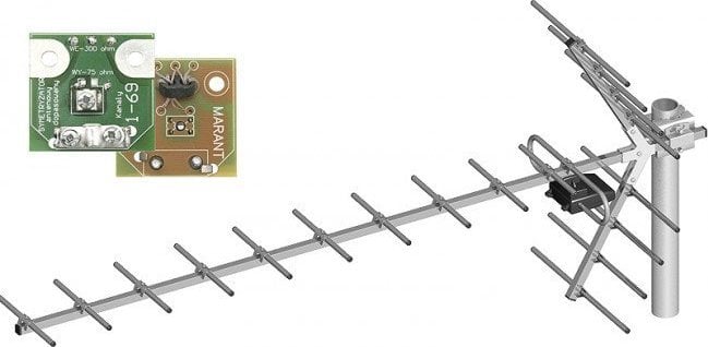 Antena TV Blow Yagi, DVB-T DVB-T2, 19 elemente, e argjendtë