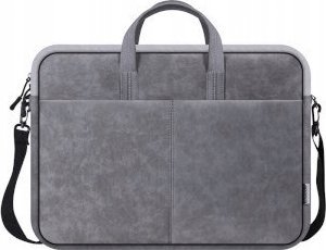 Torba për laptop Defender Solid Leather, 15.6", poliuretan, gri