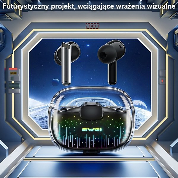 Kufje wireless Awei T52 Pro, Bluetooth 5.3, TWS in ear