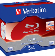 Disqe Verbatim BD-RE, 25GB, 2x, 5 copë