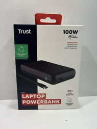 Powerbank Trust Laro, 100W, 2x USB-C 1x USB-A, i zi