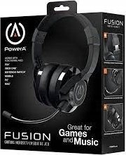 Kufje gaming PowerA Fusion 1429148-03, me kabllo, mikrofon boom, të zeza