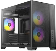 Kуќиште PC Antec Flux M Mini Tower, калено стакло, за гејминг, црно