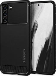 Mbrojtëse për celular Samsung Galaxy S21 FE 5G Spigen Rugged Armor, e zezë