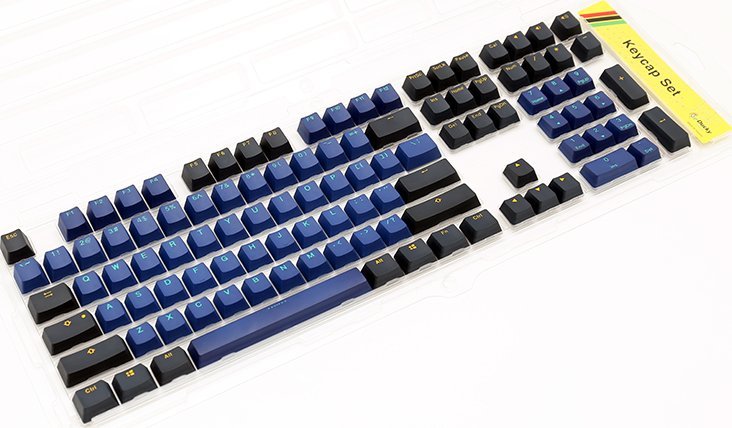 Kapakë tastiere Ducky Horizon, PBT, double shot, blu portokalli