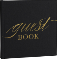 Книга за гости Base Line Canvas Album, 20x20cm, 40 страници, црна