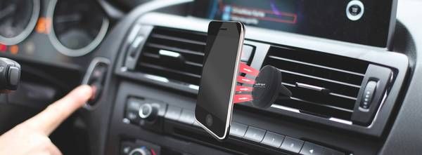 Mbajtëse magnetike për veturë Ultron 283793, për ventilim, universale, e zezë