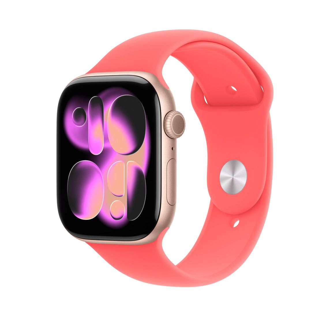 Apple Watch 46mm Sport Band, Bright Guava - M/L (SEASONAL)