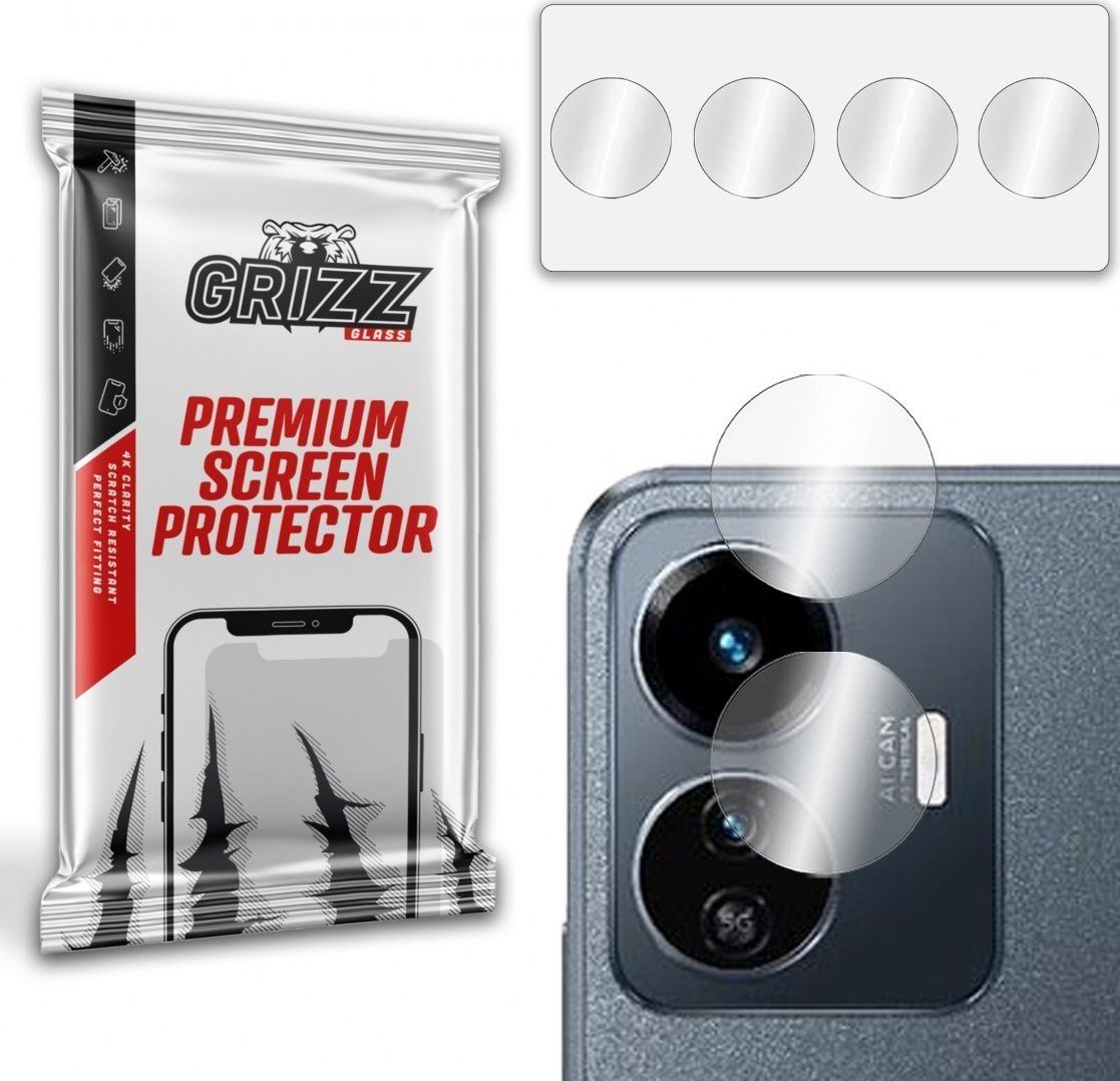 Xham mbrojtës kamerë GrizzGlass për Vivo Y77 5G, hibrid, transparencë e lartë