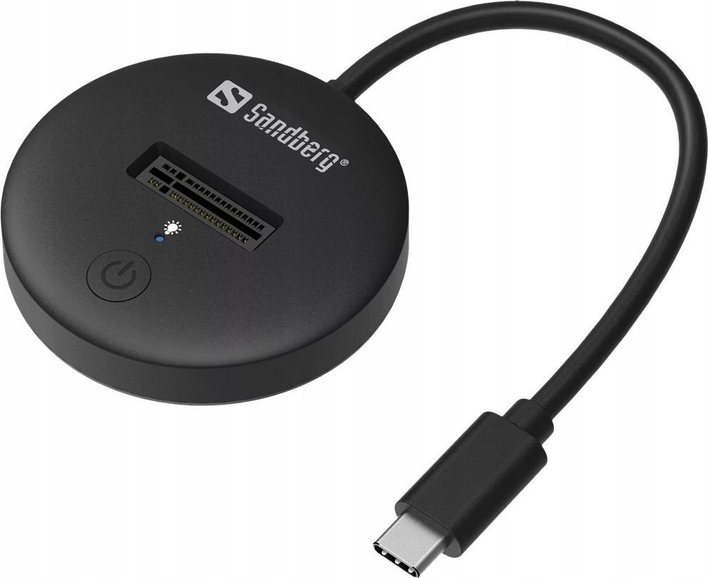 Dok USB Sandberg USB 3.2 për SSD M.2 NVMe, 10 Gbps, i zi