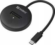 Dok USB Sandberg USB 3.2 për SSD M.2 NVMe, 10 Gbps, i zi