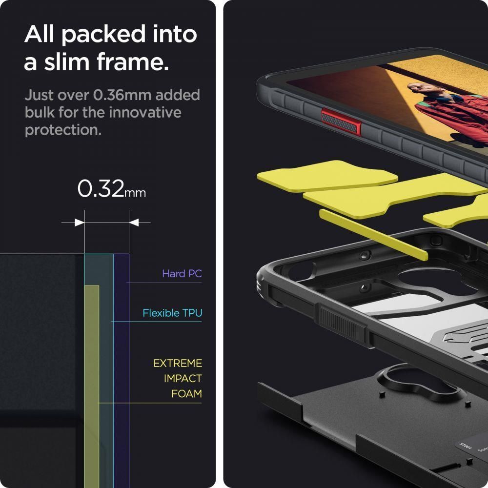 Mbrojtëse për telefon SPIGEN TOUGH ARMOR, GALAXY XCOVER 5, e zezë