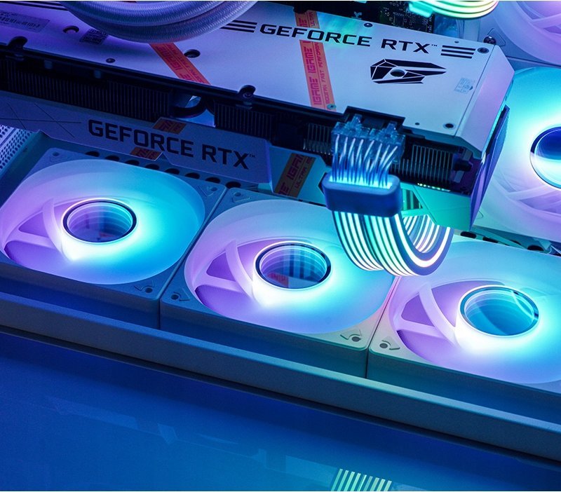 Ventilator kasë Jonsbo SL-120, 120mm, ARGB 5V 3PIN, i bardhë