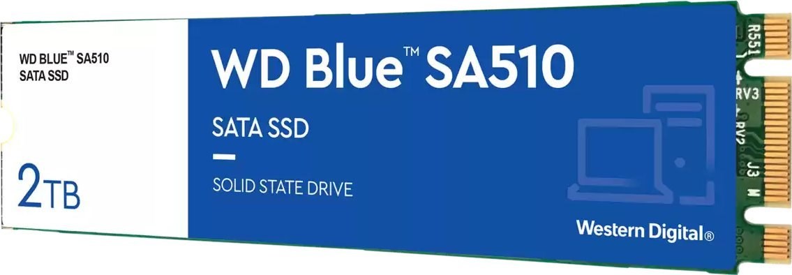 Disk SSD WD Blue SA510, 2TB, M.2 SATA, 560 MB/s