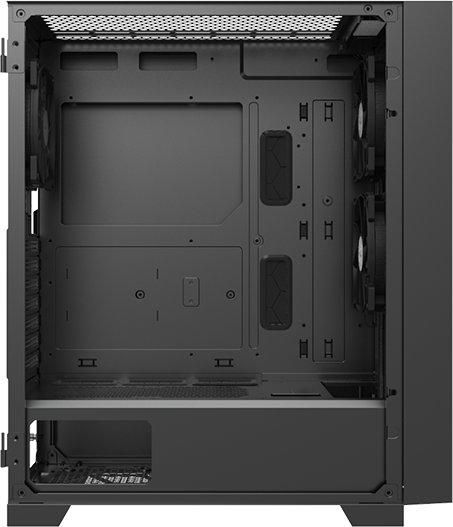 Kuti gaming Montech Air 1000 Lite, mid tower, USB 3.0, e zezë