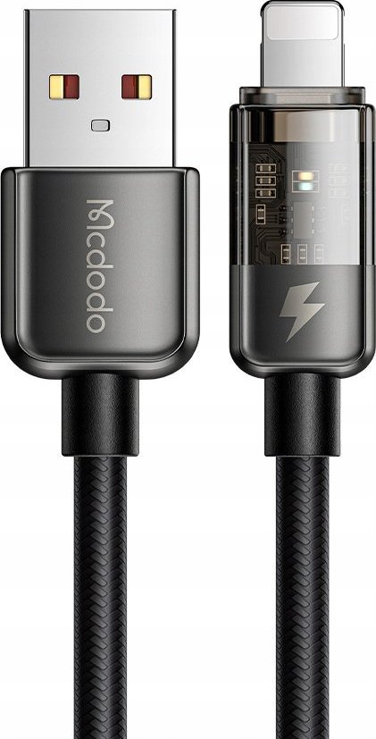 Kabllo karikimi Mcdodo CA-3140, USB-A në Lightning, 1.2m, 12W, e zezë