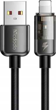 Kabllo karikimi Mcdodo CA-3140, USB-A në Lightning, 1.2m, 12W, e zezë