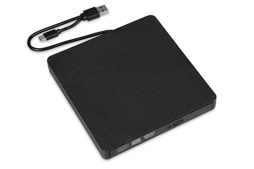 Disk optik i jashtëm iBOX DVD RW IED03, USB, 24x CD, 8x DVD, i zi