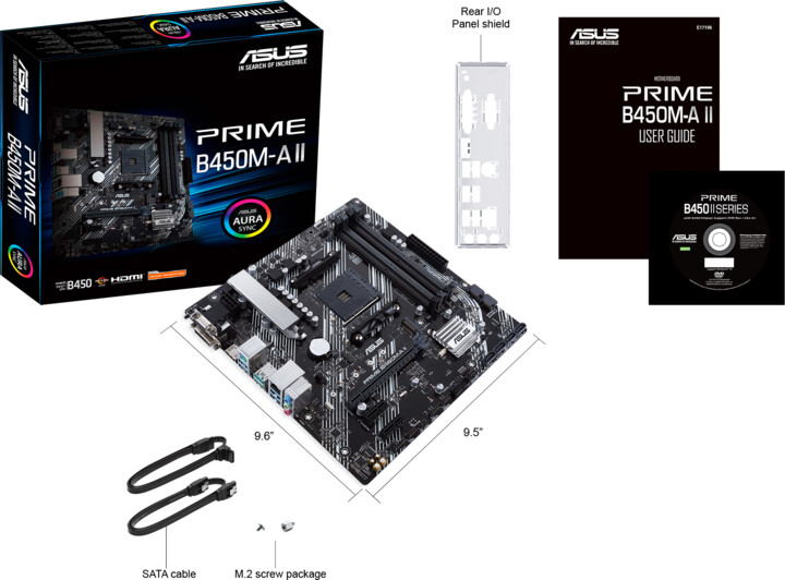 Pllakë amë ASUS PRIME B450M-A II - AMD B450