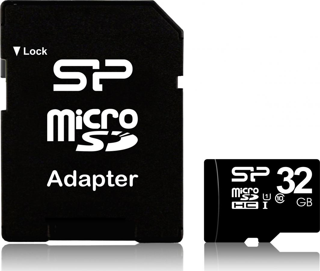 Silicon Power 32GB microSDHC Мемориска Картичка Класа 10