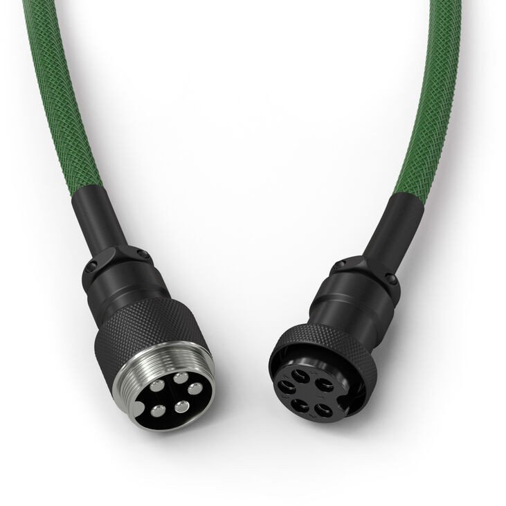 Kabllo e përdredhur tastiere Glorious Coiled Keyboard Cable, USB C, Forest Green