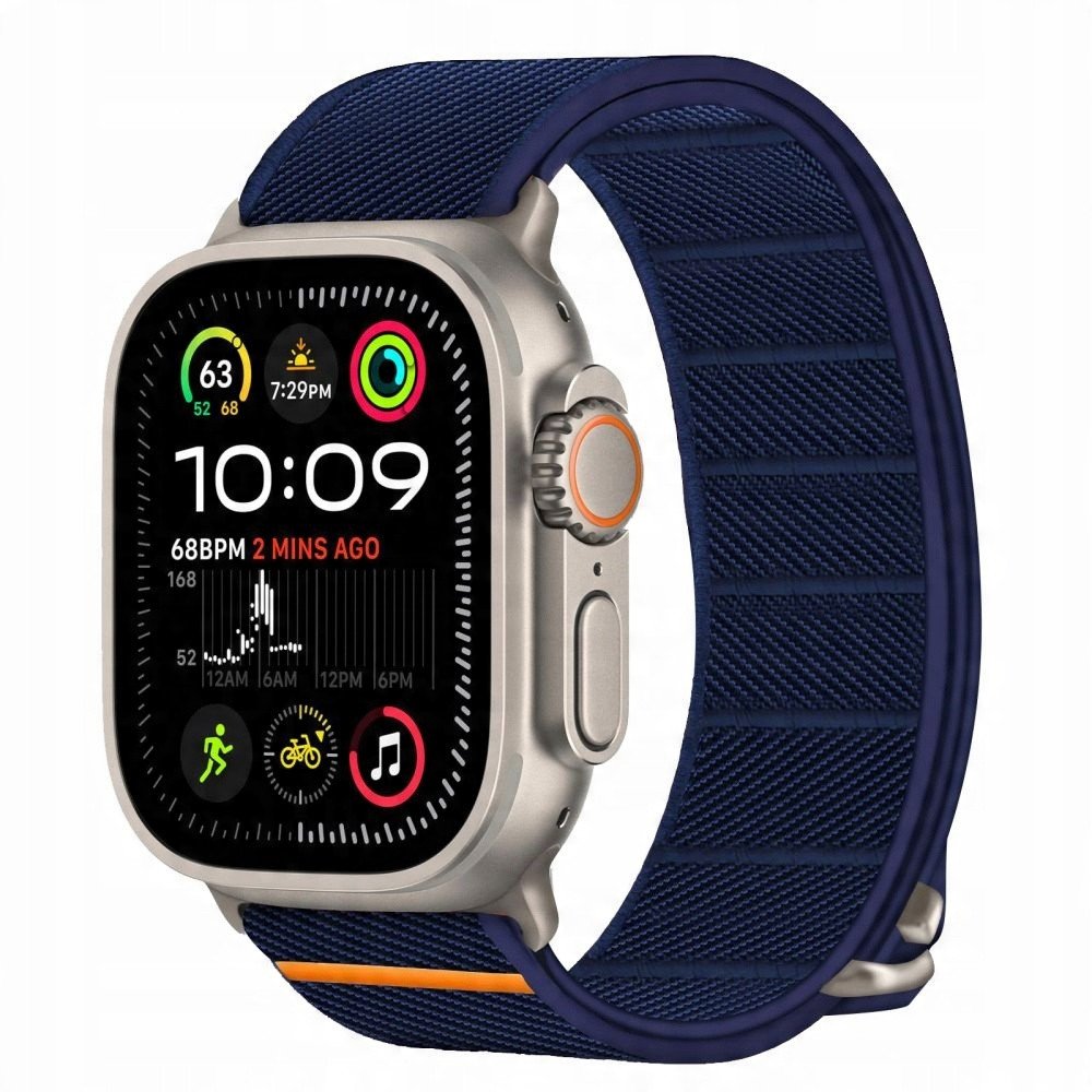 Rrip ore Tech-Protect Nylon Slip për Apple Watch 6 7 8 9 10 SE Ultra 1 2, najlon, 44 45 46 49 mm, i zi