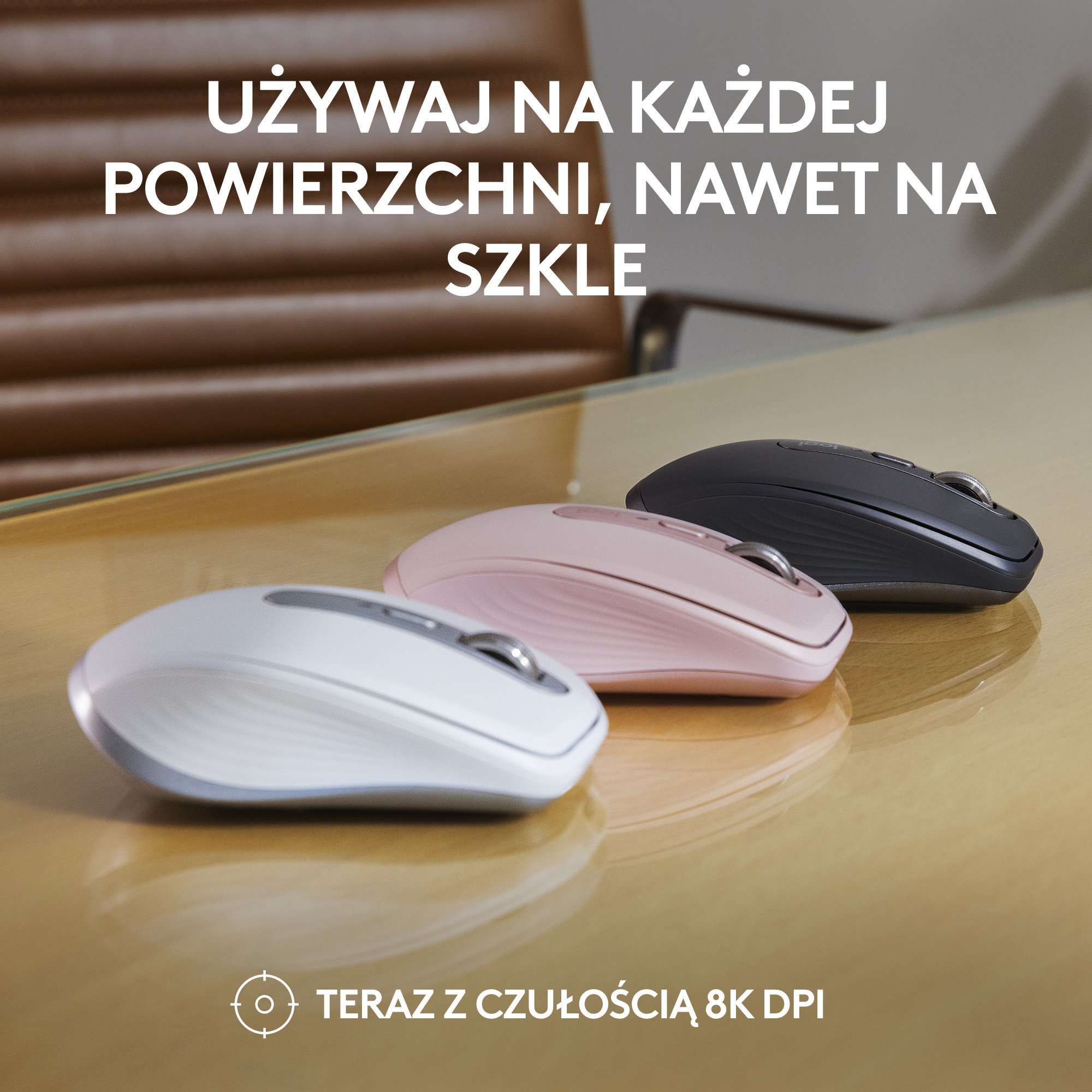 Maus Logitech MX Anywhere 3S, wireless, USB C, gri e çelët