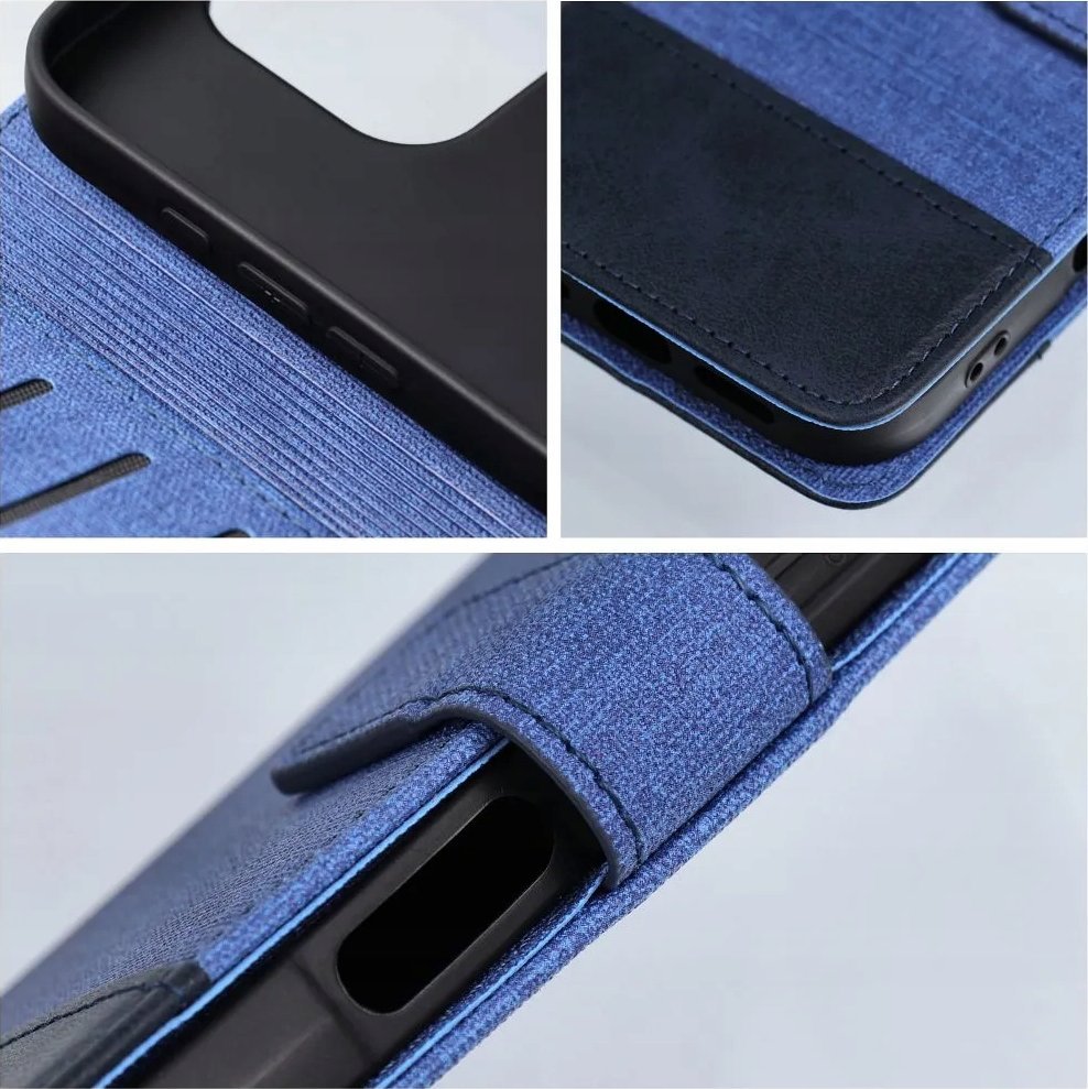 Kapak libër Gomma për Xiaomi Redmi Note 14 4G, mbrojtës, blu