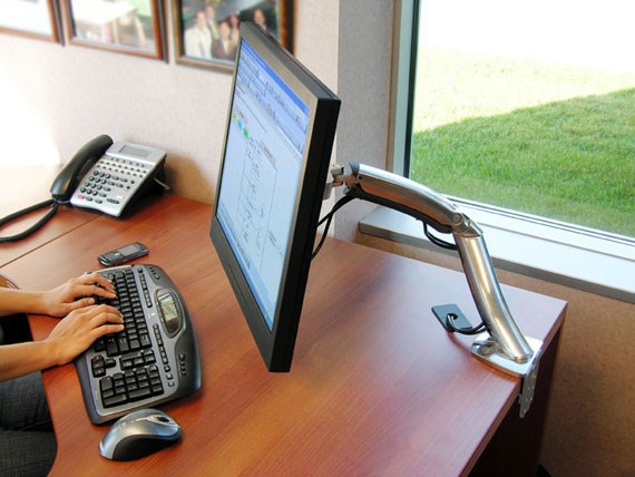 Mbajtëse tavoline për monitor Ergotron MX, 30", e argjendtë