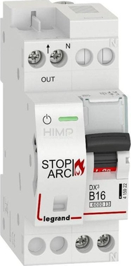 Detektor harku elektrik Legrand DX3 STOP ARC 415922, 1P+N, 16A 6kA