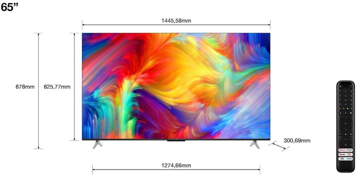 Televizior TCL 65P638 - 65" (164cm), 4K UHD, i zi