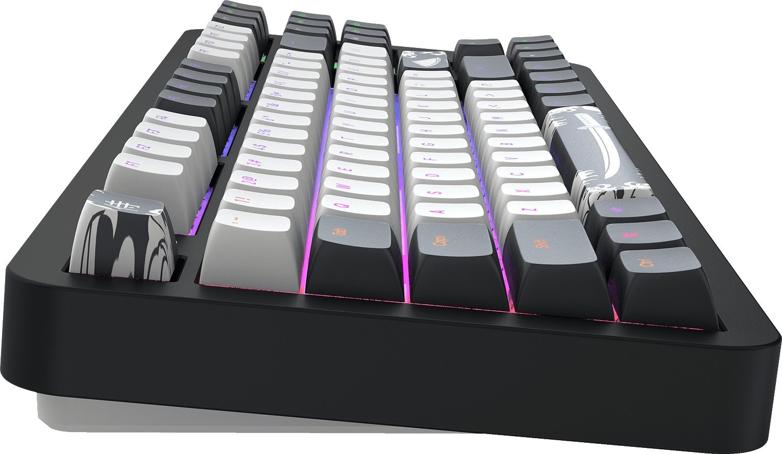 Tastierë gaming Dark Project ALU87B Bushido, mekanike, RGB, e zezë
