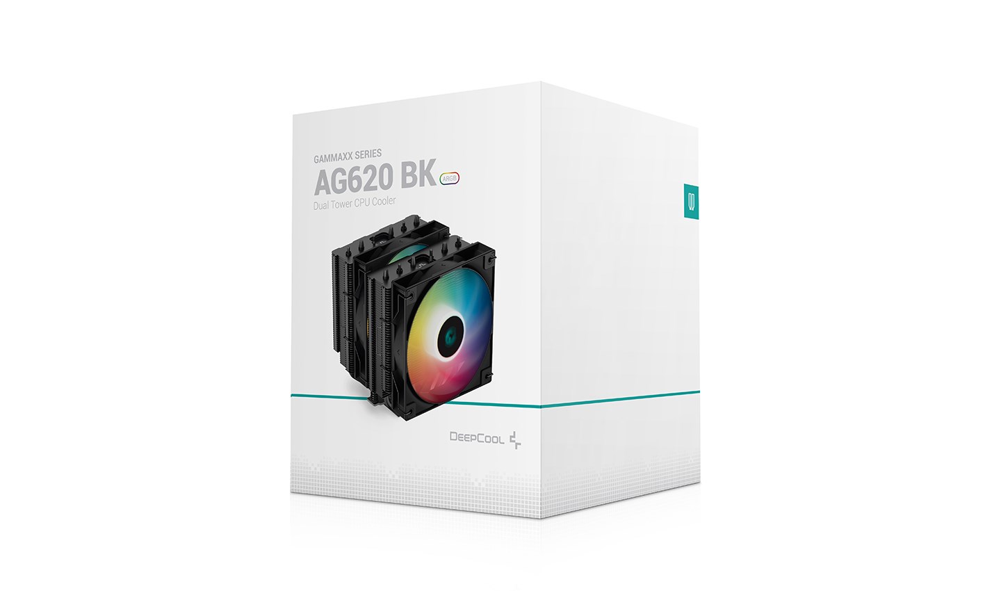 Ftohës CPU Deepcool AG620 BK ARGB, 260W TDP, 120mm Dual Fan, i zi